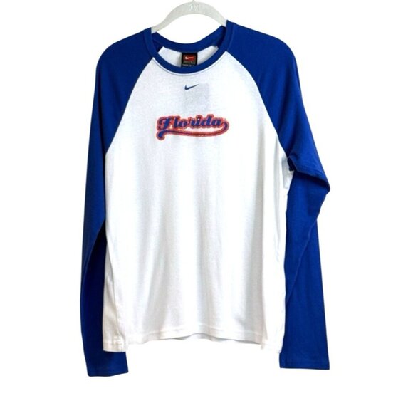Nike Florida Gators Shirt Boys Dri Fit Baseball Center Swoosh 3/4 Sleeve Sz XL - Picture 5 of 5